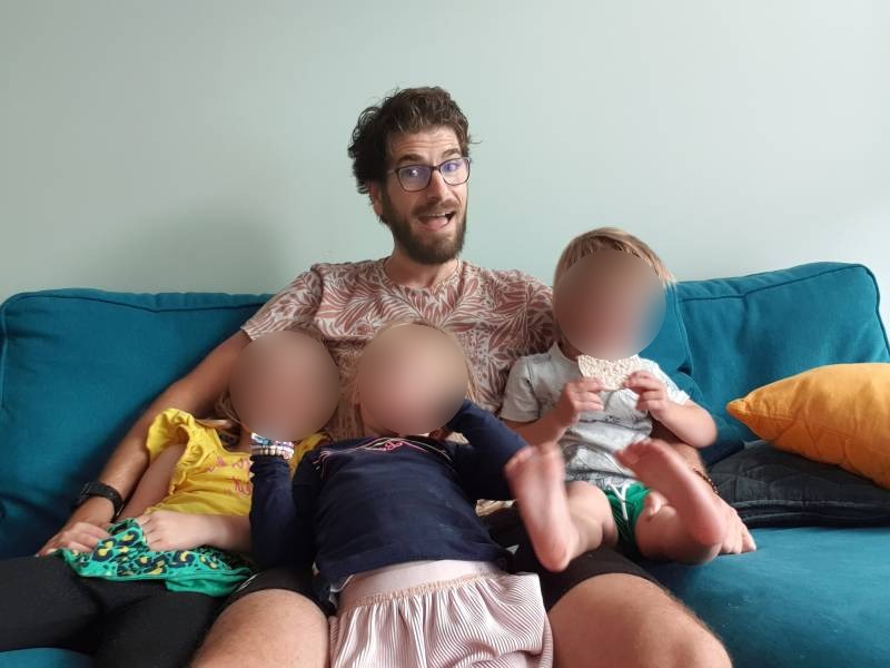 Met zijn vieren op de foto