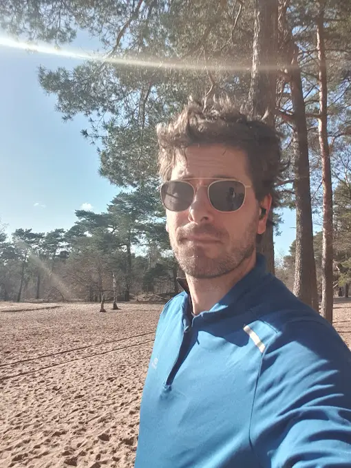 Bart in een natuurgebied