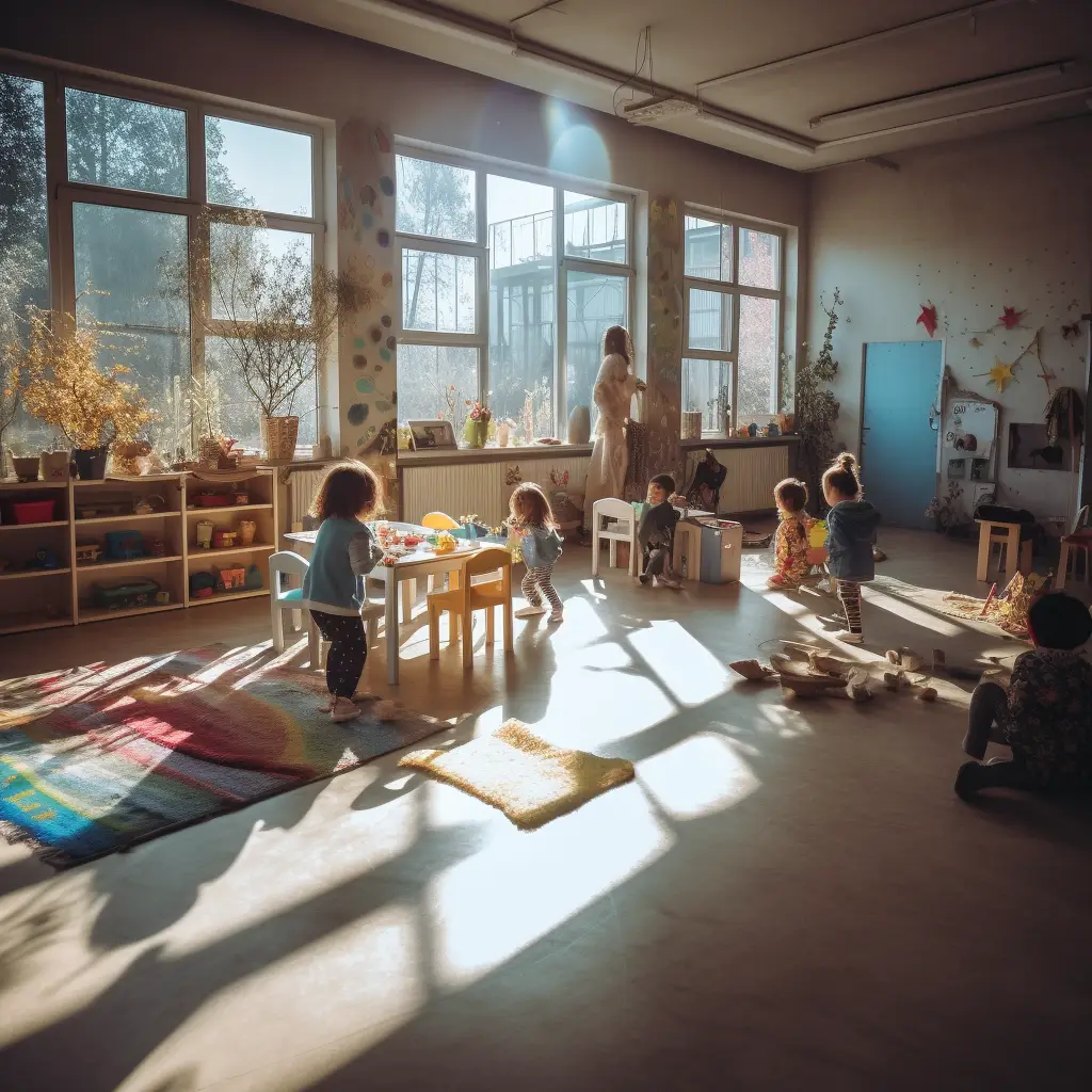 Kinderen in een kinderopvang met kinderopvangtoeslag