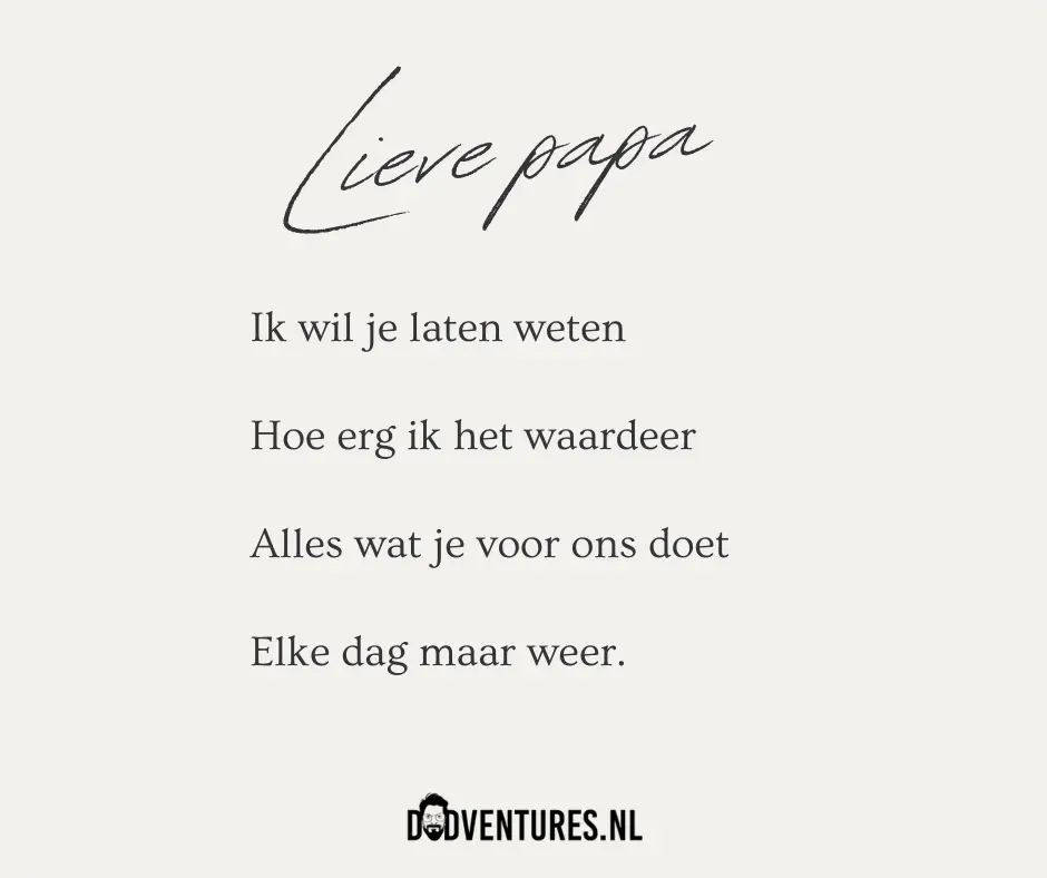 Spreuk voor vaderdag