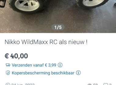 Een advertentie op marktplaats